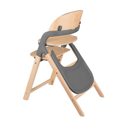Lionelo - Trona infantil 3 en 1 MEGAN Gris Madera