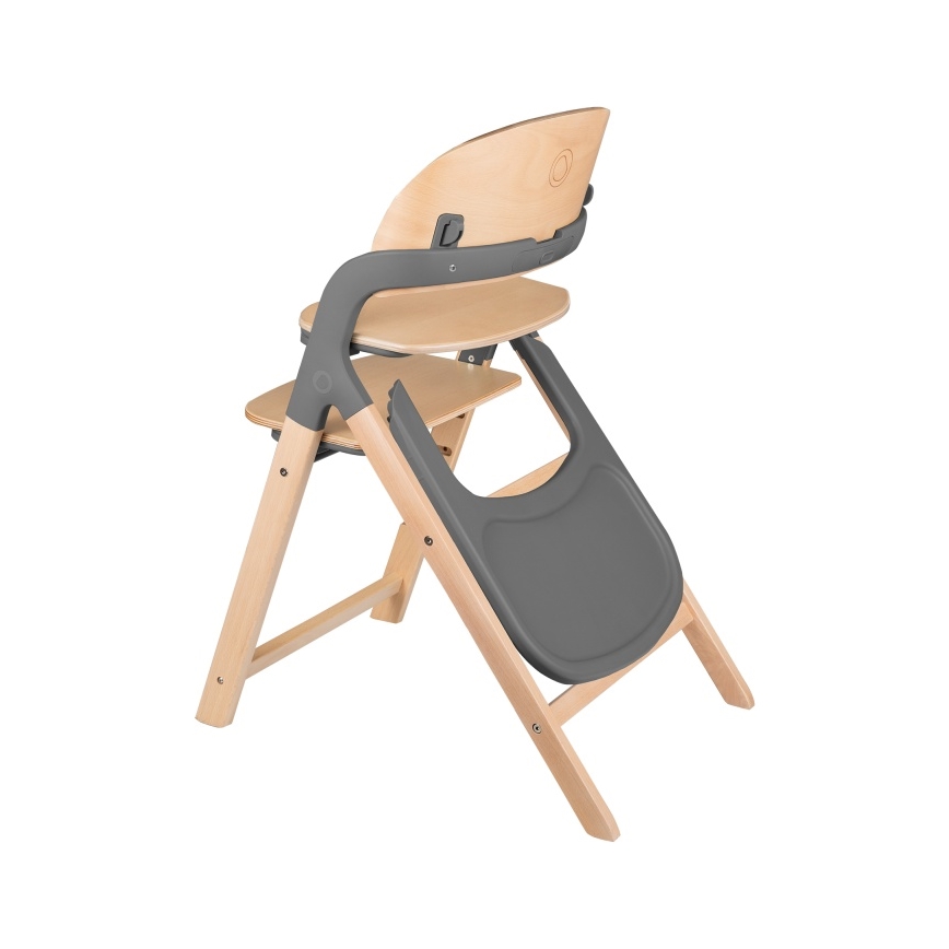 Lionelo - Trona infantil 3 en 1 MEGAN Gris Madera