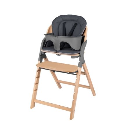 Lionelo - Trona infantil 3 en 1 MEGAN Gris Madera