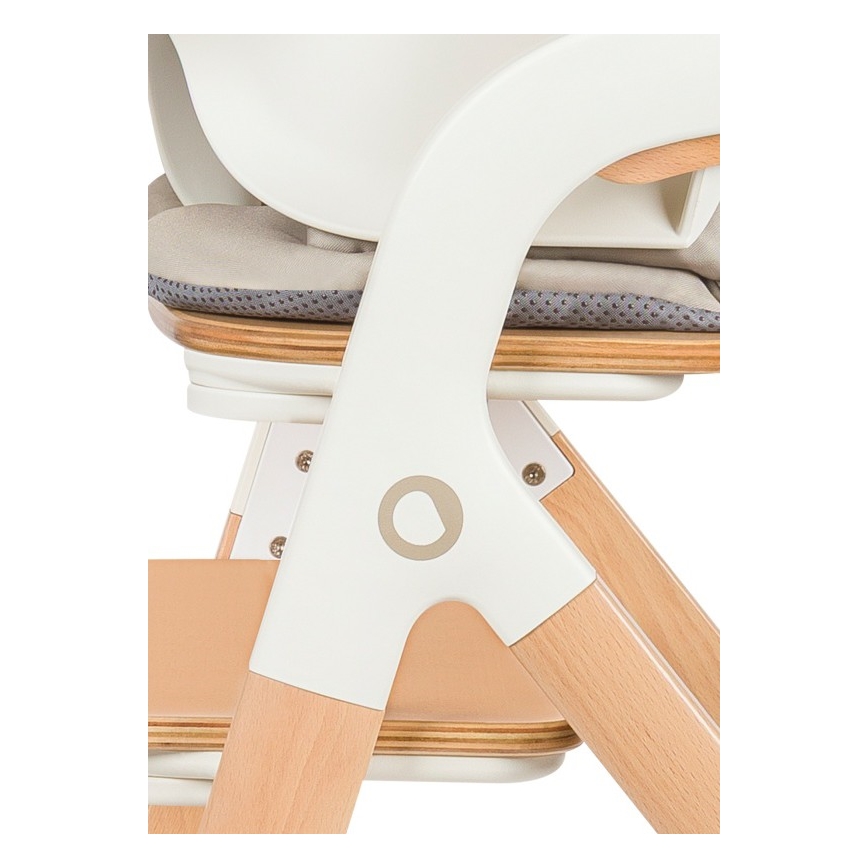 Lionelo - Trona infantil 3 en 1 MEGAN Madera blanca