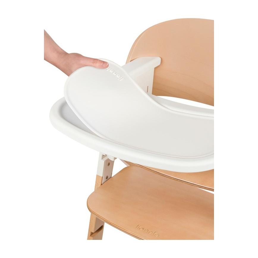Lionelo - Trona infantil 3 en 1 MEGAN Madera blanca