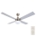 Lucci Air 210334 - Ventilador de techo AIRFUSION QUEST 1xE27/60W/230V madera/cromo mate + mando a distancia