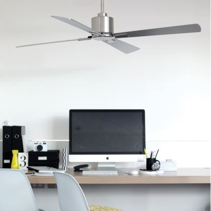 Lucci Air 210520 - Ventilador de techo AIRFUSION CLIMATE madera/cromo mate + mando a distancia