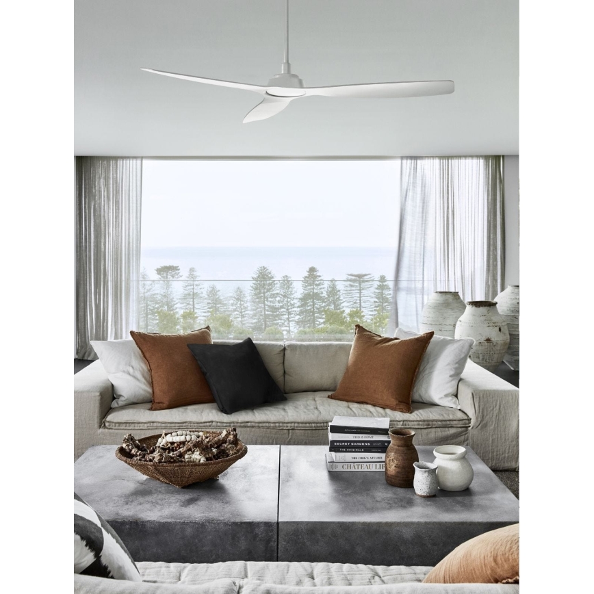 Lucci Air 210650 - Ventilador de techo MOTO blanco + mando a distancia