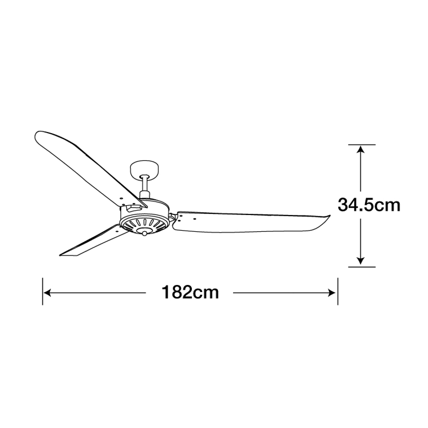 Lucci Air 211022 - Ventilador de techo AIRFUSION CAROLINA marrón