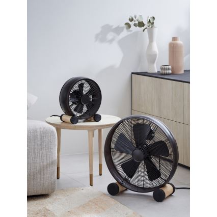 Lucci air 213120 - Ventilador de sobremesa BREEZE, negro, diámetro 28 cm