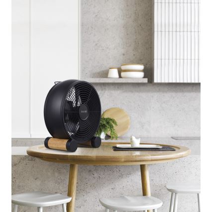 Lucci air 213120 - Ventilador de sobremesa BREEZE, negro, diámetro 28 cm
