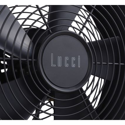 Lucci air 213120 - Ventilador de sobremesa BREEZE, negro, diámetro 28 cm