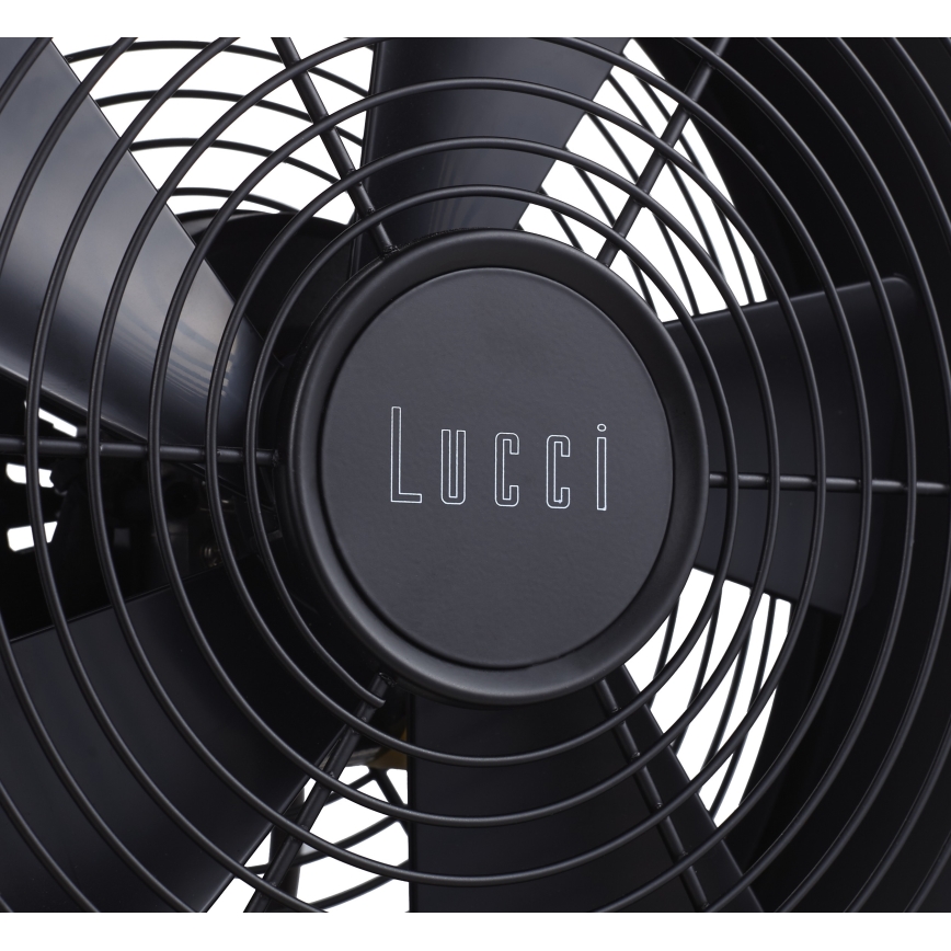 Lucci air 213120 - Ventilador de sobremesa BREEZE, negro, diámetro 28 cm