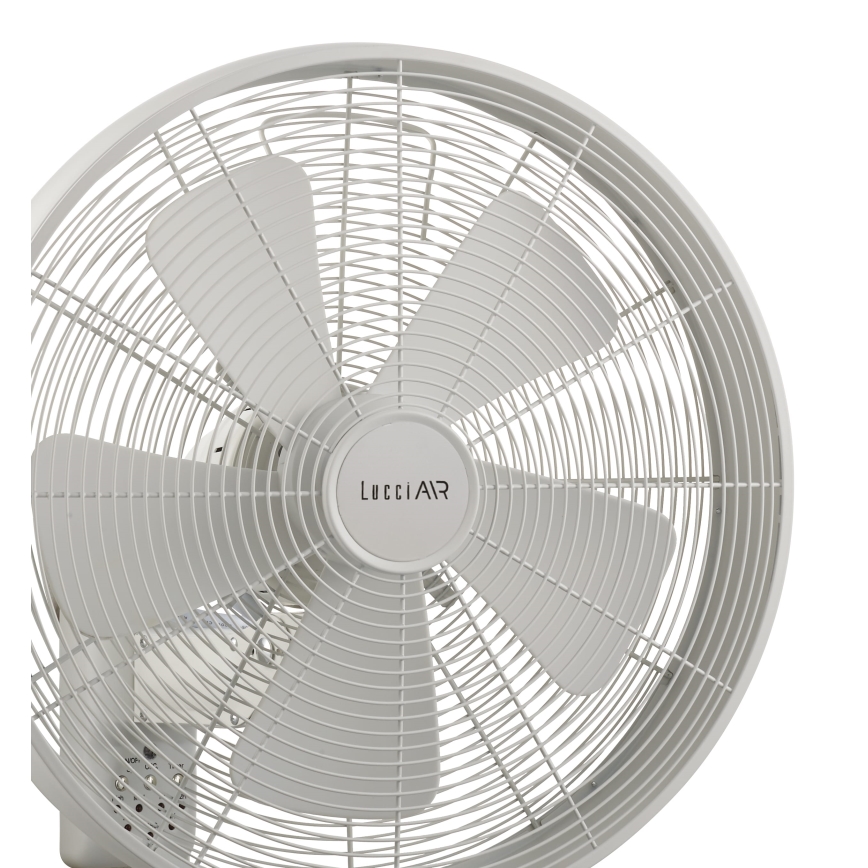 Lucci Air 213128EU - Ventilador de pared BREEZE 55W/230V blanco + mando a distancia