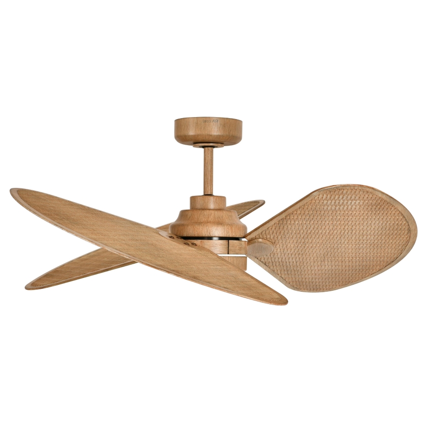 Lucci Air 21325549 - Ventilador de techo LED regulable SABLE 1xGX53/12W/230V 3000/4000/5000K diámetro 91,5 cm marrón + control remoto