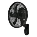 Lucci Air 21326749 - Ventilador de pared GLIDE 36W/230V Ø 45 cm negro + mando a distancia