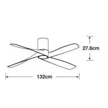 Lucci air 213351 - Ventilador de techo LED regulable RIVIERA 1xGX53/12W/230V negro + mando a distancia