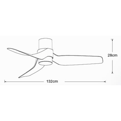 Lucci air 213353 - Ventilador de techo LED regulable NAUTICA 1xGX53/12W/230V blanco + mando a distancia