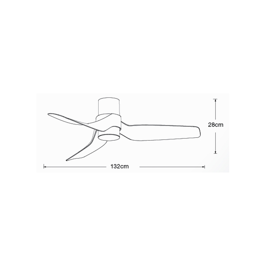 Lucci air 213353 - Ventilador de techo LED regulable NAUTICA 1xGX53/12W/230V blanco + mando a distancia