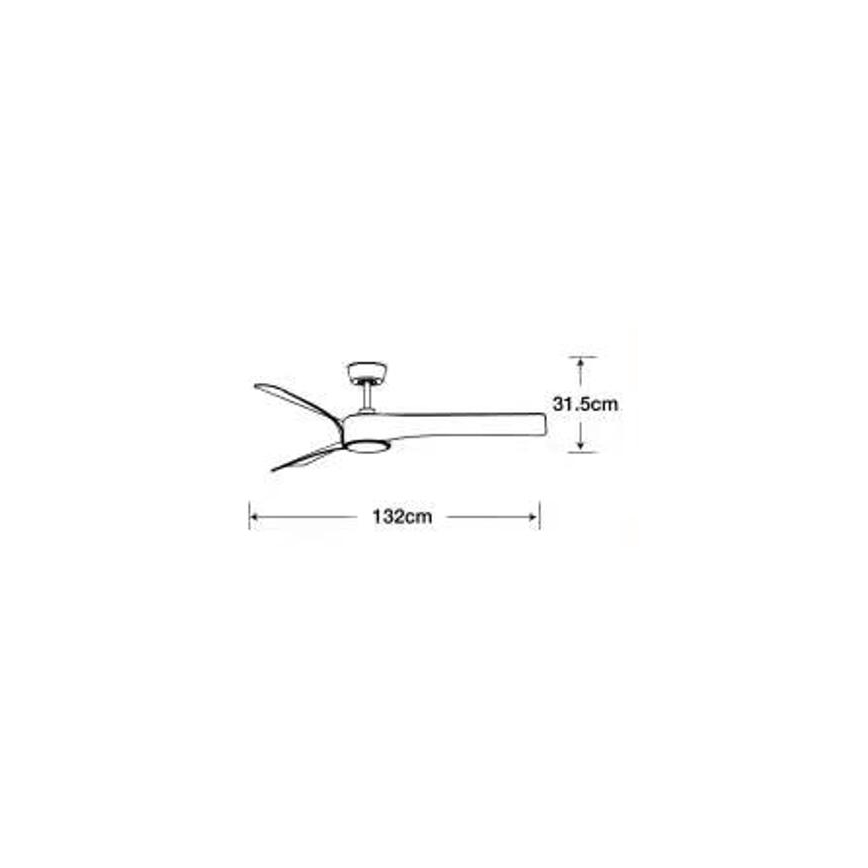 Lucci air 213358 - Ventilador de techo LED regulable LINE 1xGX53/12W/230V negro + mando a distancia