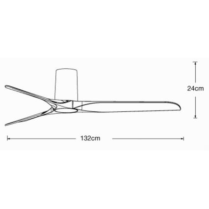 Lucci air 21610049 - Ventilador de techo LONDO blanco + mando a distancia