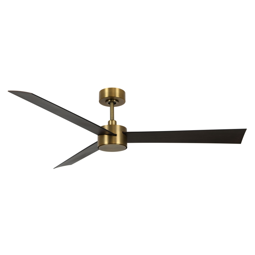Lucci air 21610549- Ventilador de techo LED regulable CLIMATE 1xGX53/12W/230V wengué/dorado + mando a distancia