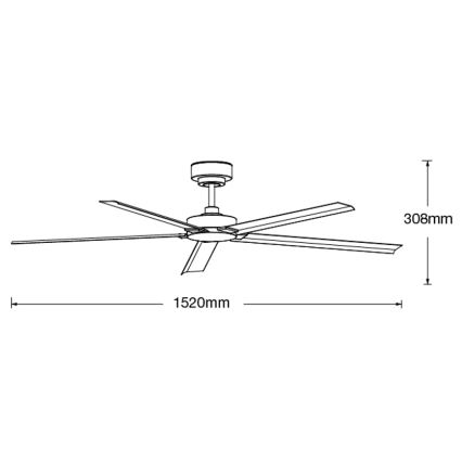 Lucci air 21616149 - Ventilador de techo MONZA IP55 negro + control remoto