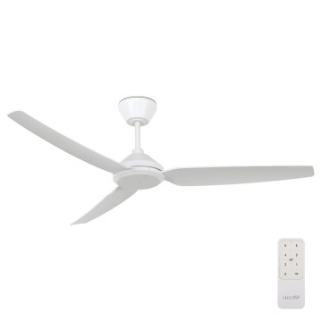 Lucci air 21616249 - Ventilador de techo POLIS IP55 blanco + control remoto