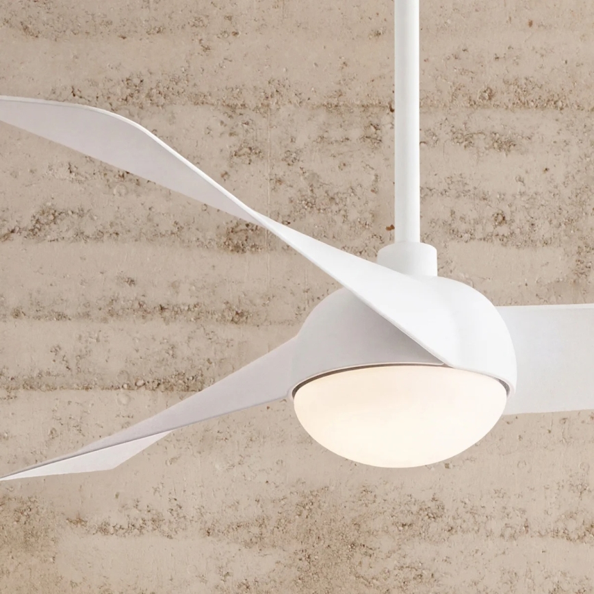 Lucci Air 21617049 - Ventilador de techo LED regulable OSPREY 1xGX53/12W/230V, diámetro 132 cm, blanco + mando a distancia