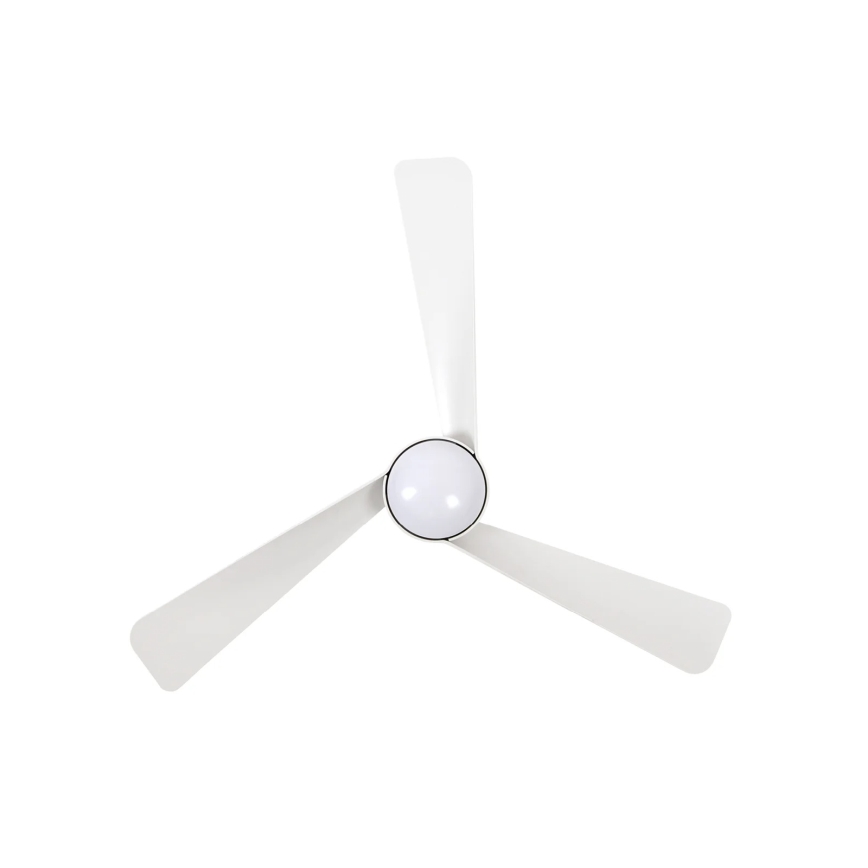 Lucci Air 21617049 - Ventilador de techo LED regulable OSPREY 1xGX53/12W/230V, diámetro 132 cm, blanco + mando a distancia