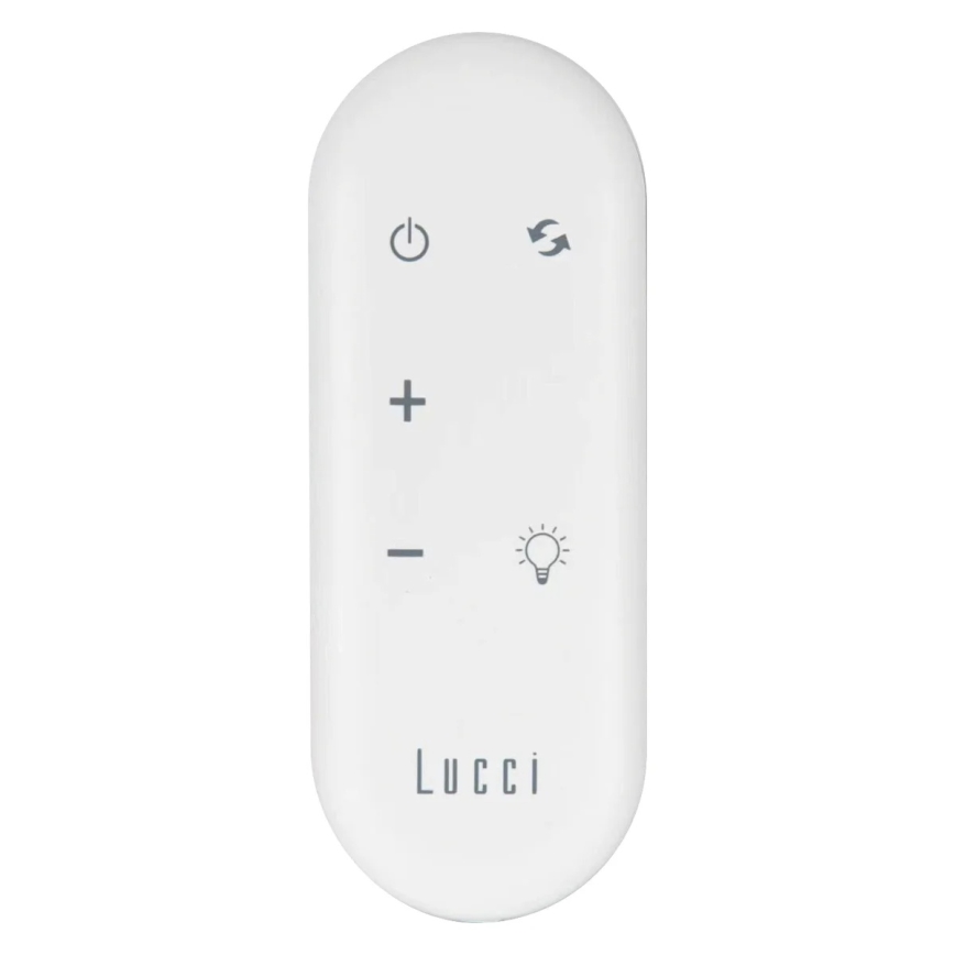 Lucci Air 21617049 - Ventilador de techo LED regulable OSPREY 1xGX53/12W/230V, diámetro 132 cm, blanco + mando a distancia