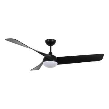 Lucci Air 21617149 - Ventilador de techo LED regulable OSPREY con 1xGX53/12W/230V, Ø 132 cm, negro + mando a distancia