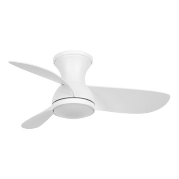 Lucci Air 51307149 - Ventilador de techo LED regulable SYROS II LED/18W/230V 3000/4000/6000K diámetro 76 cm blanco + mando a distancia