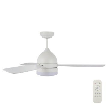 Lucci air 513075 - Ventilador de techo LED VECTOR LED/25W/230V 3000/4200/6500K blanco + control remoto