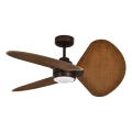 Lucci Air 51325649 - Ventilador de techo LED regulable SABLE 1xGX53/12W/230V 3000/4000/5000K diámetro 91,5 cm marrón + mando a distancia