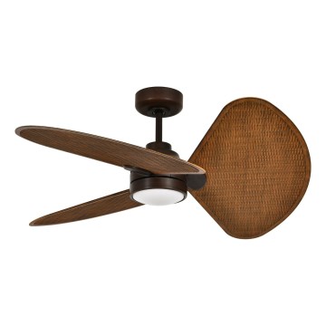 Lucci Air 51325649 - Ventilador de techo LED regulable SABLE 1xGX53/12W/230V 3000/4000/5000K diámetro 91,5 cm marrón + mando a distancia
