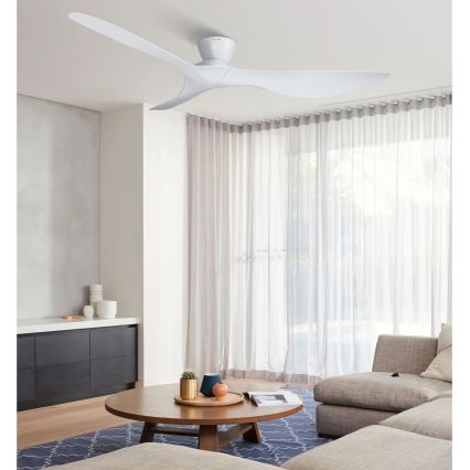 Lucci Air 514030 - Ventilador de techo KOTARA de 137 cm de diámetro, blanco + mando a distancia