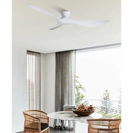Lucci Air 514030 - Ventilador de techo KOTARA de 137 cm de diámetro, blanco + mando a distancia