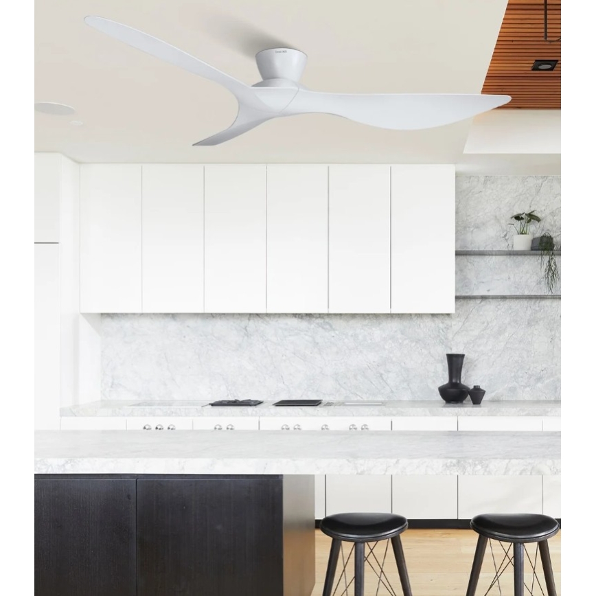 Lucci Air 514030 - Ventilador de techo KOTARA de 137 cm de diámetro, blanco + mando a distancia