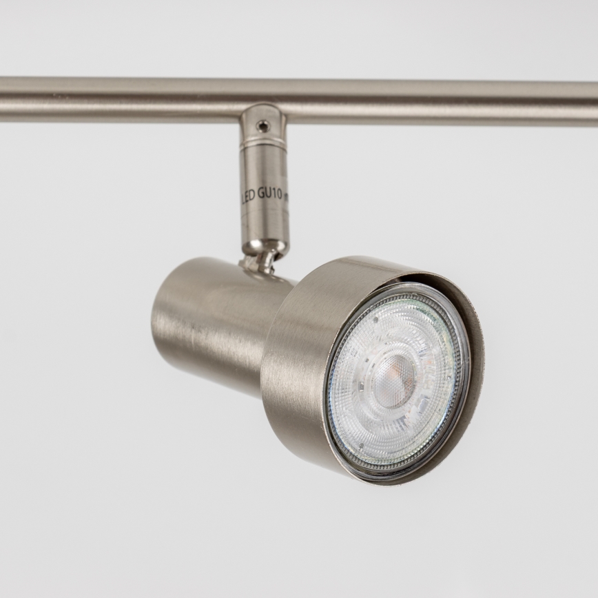 Luminaria de focos LED 6xGU10/4,7W/230V, cromo mate