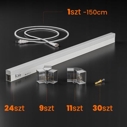 Lámpara LED de techo HEXAGON LED/240W/85-265V 4000K 298x209 cm CRI 90 IP44 blanca