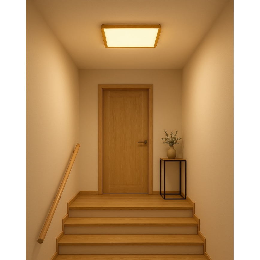 Luminaria de techo LED/32W/230V 3000/4000/6500K 40x40 cm beige