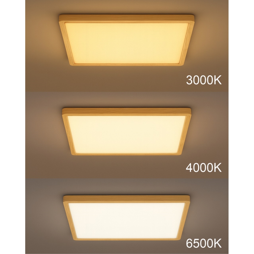 Luminaria de techo LED/32W/230V 3000/4000/6500K 40x40 cm beige