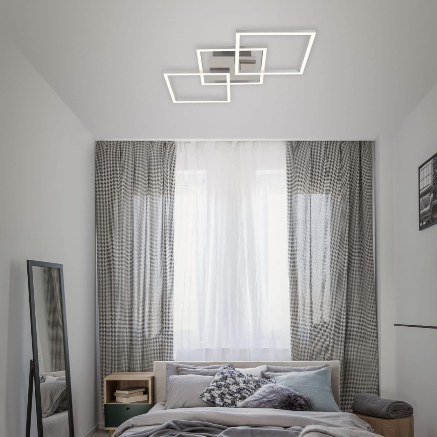 Luminaria de techo LED/33W/230V 3000K cromo mate