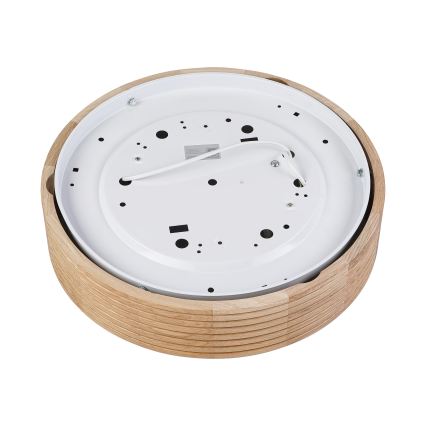 Luminaria de techo LED CARVALHO MODERN, 2x E27/60W/230V, Ø 37,5 cm, acabado roble