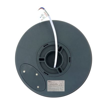 Plafón LED de baño con sensor de movimiento / 20 W / 230 V / 3000/4000/6500 K / diámetro 23 cm / IP54 / antracita