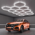Luminaria de techo LED HEXAGON LED/570W/85-265V 6500K 522x298 cm CRI 90 IP44 blanca