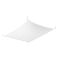 Luminaria de techo LED LUNA 2xG13/8,5W/230V 80x105 cm blanca