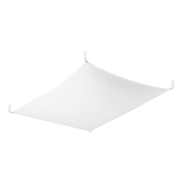 Luminaria de techo LED LUNA 2xG13/8,5W/230V 80x105 cm blanca