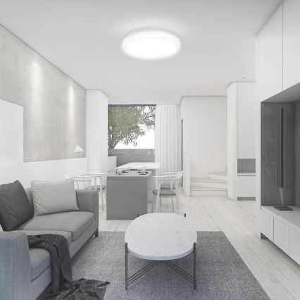 Plafón LED para baño LED/18W/230V 4000K IP44 Ø 25 cm blanco