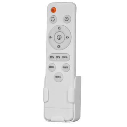 Lámpara de techo LED regulable KERN LED/100W/230V 3000/4000/6000K diámetro 100 cm negra + mando a distancia