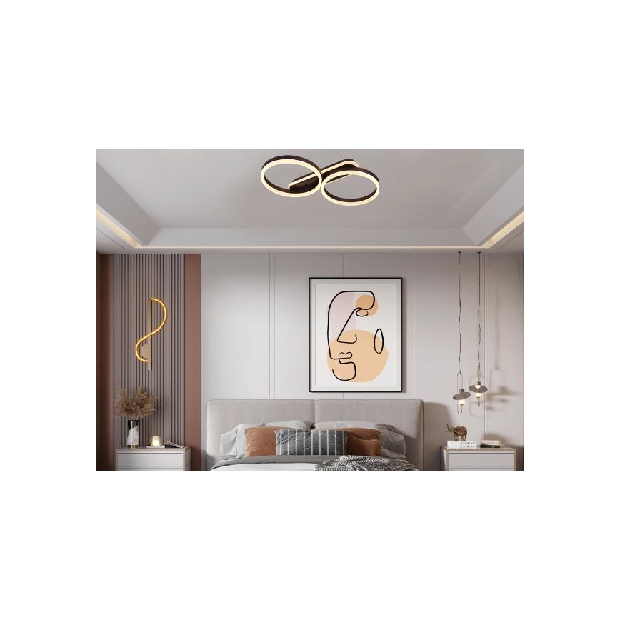 Luminaria de techo LED regulable LED/60W/230V 3000-6500K + mando a distancia