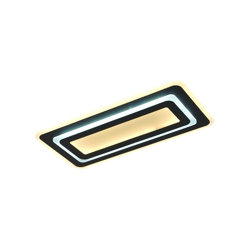 Lámpara de techo LED regulable LED/85W/230V 3000-6500K negra + mando a distancia
