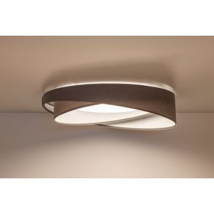Lámpara de techo LED regulable SMART GALAXY MODERN LED/24W/230V 3000-6500K diámetro 55 cm gris/blanco + mando a distancia